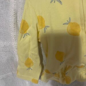 Carter's Yellow Lemon Pattern Onesie